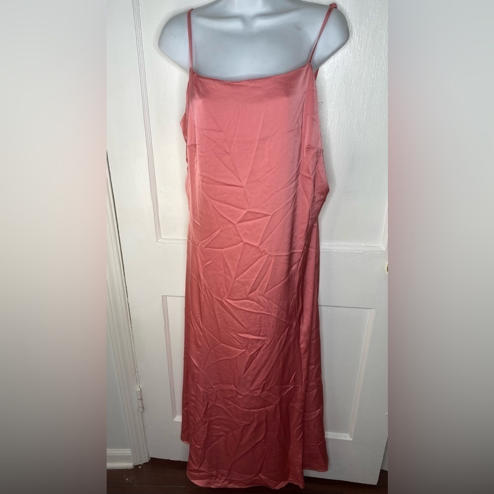 One One Six Nordstrom Pink Spaghetti Adjustable Strap Maxi Dress